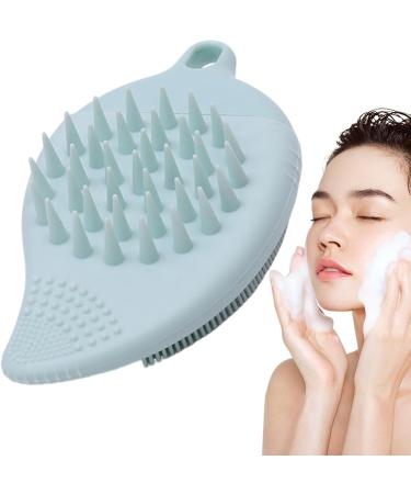 Face Exfoliator Scrubber - Double Side Silicone Face Scrub Brush - Manual Skin Care Scalp Brush Multi-Use Handheld Scrubber Gray Green - Buy Online on GoSupps.com