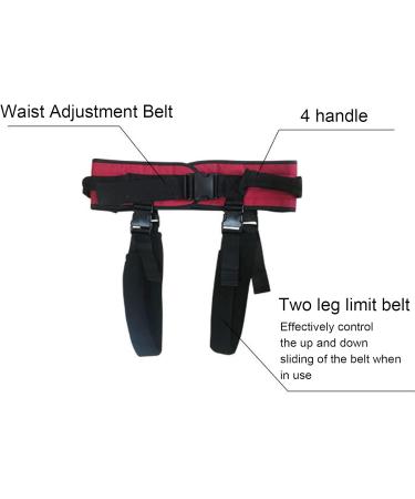 Transfer Belt with Handles & Leg Loops - Safe Aide Patient Care Walking Sling (L) | International Shipping Available - Buy Online on GoSupps.com
