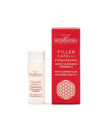 Maternatura Plumping Hair Treatment with Hyaluronic Acid and Vitamin E Filling Finishing Anti-Frizz and Shine Made in Italy - 50 ml