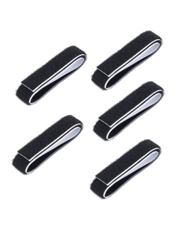 FRCOLOR 5pcs Chic Wrap Feet Divider Separator Elastic Creative Protector Hallux Pedicure Black Valgus Stretcher Practical Toe Bunion