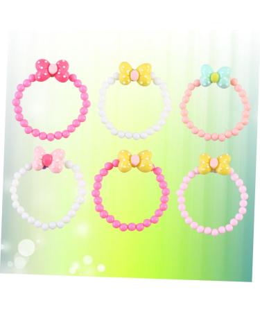 Vicasky 6 STK Candy-Colored Children's Arch Bracelets | Cute Girl Bracelet Accessories | Loop Arm Bands for Kids - Buy Online on GoSupps.com