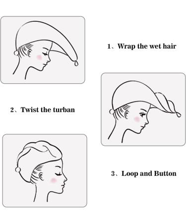 G-Ahora Microfiber Hair Towel - Fast Drying Twist Turban for Curly Hair - Super Absorbent Anti Frizz Towel for Women - Buy Online on GoSupps.com