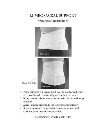 Sammons Preston Lumbosacral Stabilizer Brace - Comfortable Support for Small Size - International Shipping Available - Buy Online on GoSupps.com