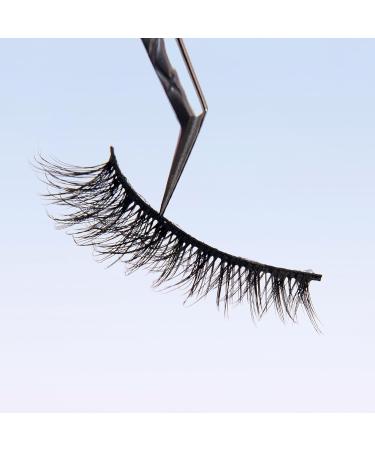 Reusable-Russian Strip Fake Eyelashes(20 Pairs) False Eyelashes Handmade 3D Effect + Soft Curl Multi-Layer Cross for Parties Shows Pink - Buy Online on GoSupps.com