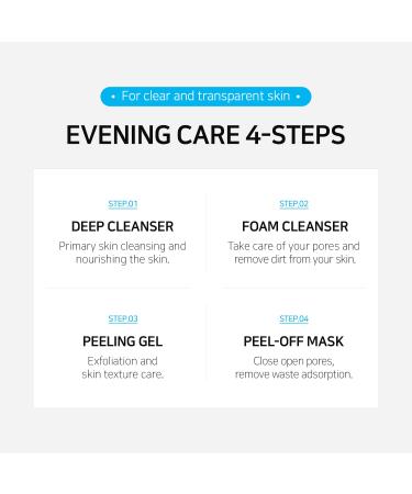 ATOMY Evening Care 4 Set: Deep Cleanser Foam Cleanser Peeling Gel & Peel-Off Mask - International Shipping Available - Buy Online on GoSupps.com
