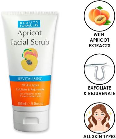 BEAUTY FORMULAS FACE SCRUB APRICOT - Buy Online on GoSupps.com