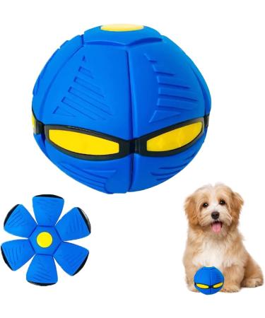 GUYAQ Pet Toy Flying Saucer Ball New Flying Saucer Ball Dog Toy Pet Flying Saucer Ball Flying Saucer Dog Toy Suitable for Cats and Dogs (Ordinary Model Blue) Ordinary Model Blue - Buy Online on GoSupps.com