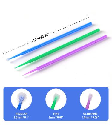 JMU Dental Micro Applicators Brushes - 400 Disposable Microswabs (2.5mm) for Precision Dental Care | International Shipping Available - Buy Online on GoSupps.com