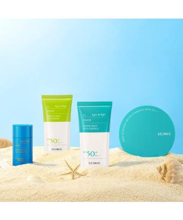 SCINIC Enjoy Super Mild Sun Essence SPF50+ PA++++ 1.69 fl oz | Lightweight Hydrating Korean Sunscreen - Buy Online on GoSupps.com