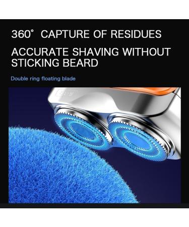 Mini Electric Explosive Shaver Portable Electric Shaver for Men Rechargeable Dual Blade Razor Waterproof USB Fast Charging Compact Travel Size Cordless Face Shaver with LED Power Display (Black) - Buy Online on GoSupps.com
