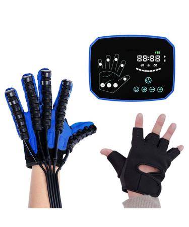 Rehabilitation Robot Gloves Stroke Hand Splint Finger Orthosis Functional Stroke Hemiplegia Rehabilitation Training Equipment for Long-Term Relief(Size:M Code Color:Left Hand) M code left hand