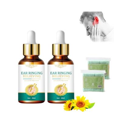 Tinniclear Ear Drops Tinnitus Relief Drops Natural Organic Herbal Drops to Ease Ear Ringing (2pcs)