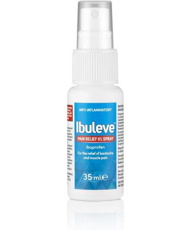 Ibuleve Pain Relief 5% Ibuprofen Spray - 35ml: Anti-Inflammatory Relief for Joint Pain, Sprains, Backache, Muscular Pains, and Sports Injuries - Buy Online on GoSupps.com