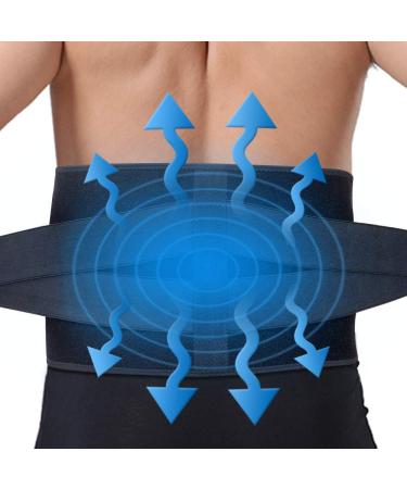 Gel Ice Pack for Back ARRIS Back Ice Wrap with Support Belt for Pain Relief Flexible Hot Cold Therapy Back Brace for Waist Lower Lumbar Injuries Sciatic Nerve Back Wrap + Gel Pack