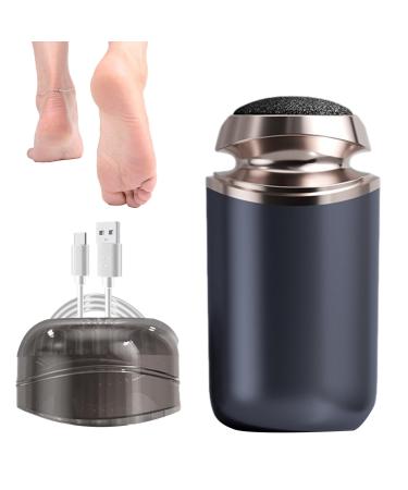 Electronic Foot File Removable Callus Remover Portable Foot Sander - Rechargeable Foot File Foot Callus Remover Tool Feet Pedicure Tools for Powerful Exfoliation Blue