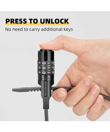 Rockbros Bicycle & E-Scooter Lock - 3-Digit Code Cable Lock & Helmet Lock - Secure Your Ride Internationally - Buy Online on GoSupps.com