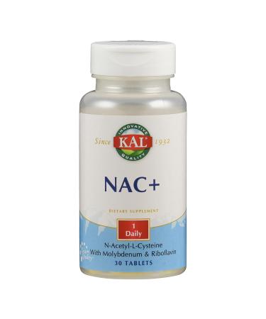 Kal 600 Mg N-Acetyl Cysteine Plus Tablets 30 Count