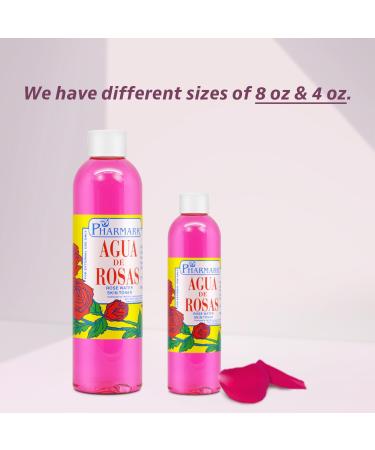 Buy Agua De Rosas 4 Oz. Rose Water - Natural Hydrating Facial Toner for Glowing Skin | International Shipping Available - Buy Online on GoSupps.com