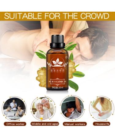 AllbestAye Lymphatic Drainage Ginger Essential Oil - Natural Massage Therapy for Relaxation & Stress Relief - Buy Online on GoSupps.com