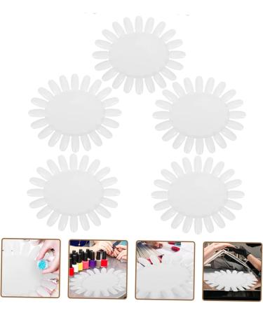 minkissy 3 Sets Split Rings Open Rings Colors Nail Art Display Board Nail Gel Polish Nail Wheel Nail Art Display Wheel Nail Art Tips Nail Polish Rack Manicure Color Card Sun Flower - Buy Online on GoSupps.com