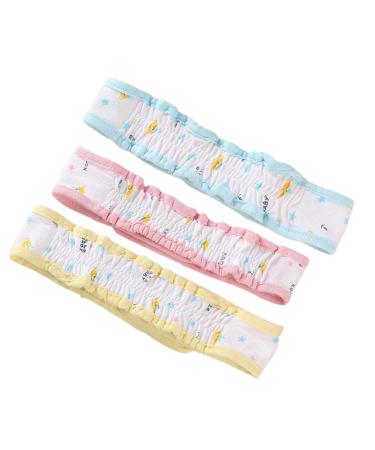 Tomaibaby 3pcs Diaper Buckle Adjustable Cute Infant Toddler Diaper Fixed Belt Buckle Replacement Diaper Needles Replaces Diaper Pins for Baby(Random Pattern) Assorted Color 65X4cm
