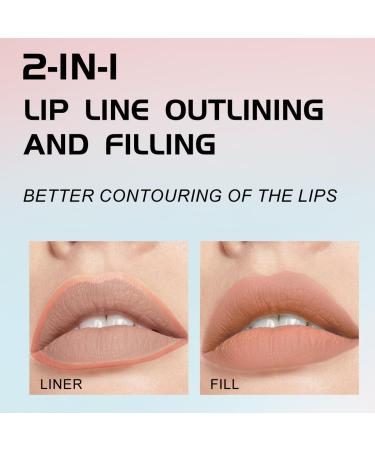 Shop Young Vision Gourd-Shaped Precision Liquid Lipstick & Lipliner - Nude Matte Perfection for Flawless Lips | International Shipping Available - Buy Online on GoSupps.com