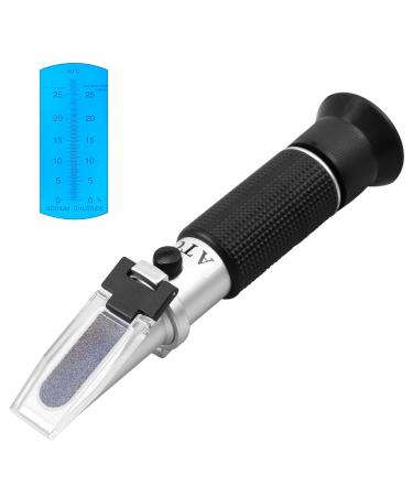Autoutlet salt content Refractometer 0-28% ATC Salinity Refractometer Salinometer Refractometer Food Salz content tester for sea water Sole water food industry soy sauce etc. - Buy Online on GoSupps.com