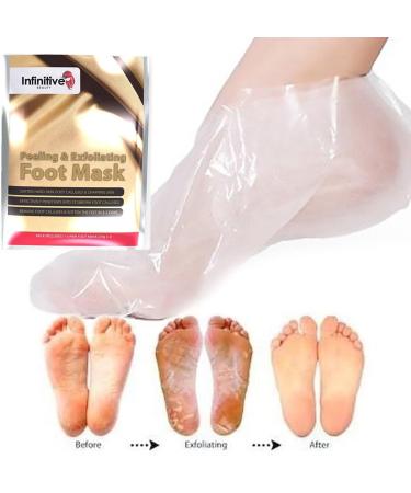 2 Pairs Foot Peeling Foot Mask - Exfoliating Socks and Moisturising Set for Peeling Off Calluses & Dead Skin - Buy Online on GoSupps.com