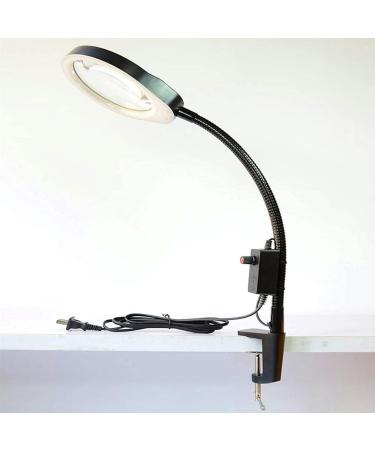 Portable Magnifier Portable HD Clip Desktop Magnifier Light Optical Glass Makeup Magnifier 10 Times Child Elderly Motherboard Circuit Magnifier Full of Stars