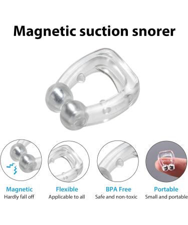 8pcs Magnetic Anti Snoring Devices - Nasal Dilator Clips for Men and Women | Stop Snoring Aid for Better Breathing and Comfortable Sleep - Buy Online on GoSupps.com