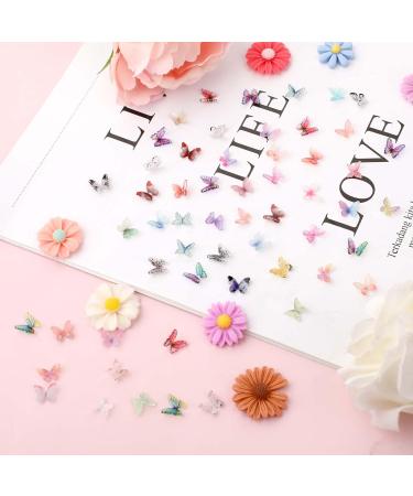 Abeillo 50Pcs Butterfly Nail Charms Micro Resin Butterflies Shape Nail Gems 3D Nail Art Charms Nail Decoration Supplies for Women Girls Manicure - Buy Online on GoSupps.com