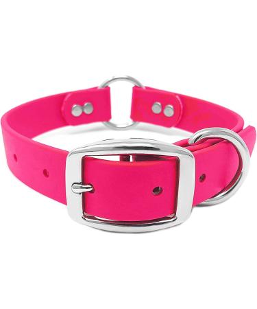 Regal Dog Products Dog Halfband Waterproof for small medium -sized large dogs (pink) - collar for dogs with a middle ring - dog collar for puppies medium -sized & large dogs medium