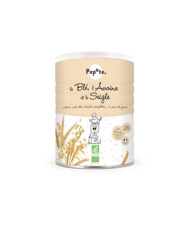 POPOTE - C r ales Bl Avoine Seigle Bio B b 200g - D s 6 Mois - Source Vitamine B1 - Biberon Porridge Bebe - Texture Fine et Facile M langer - Sans Sucres Ajout s - Diversification Alimentaire