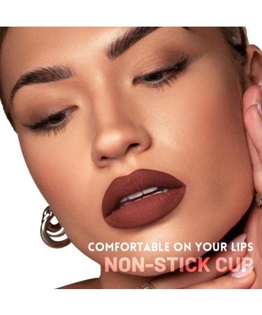 Shop Long-lasting Matte Lipstick - 10 Velvet Colors Non-stick Lip Glaze Color 09 | International Shipping Available - Buy Online on GoSupps.com