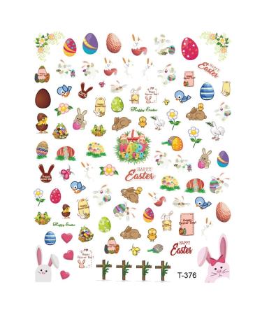 Adhesive DIY Manicure Chick Egg Nail Slider Nail Art Sticker Shining Decals Easter Nail Sticker Nails Decal(6) Style6