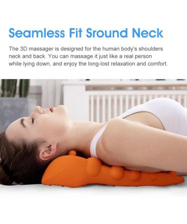 Cliunt Relief Trapezius Stretcher & Trigger Point Massage Device - Upper Back & Neck Pillow for Relaxation - Orange - Buy Online on GoSupps.com