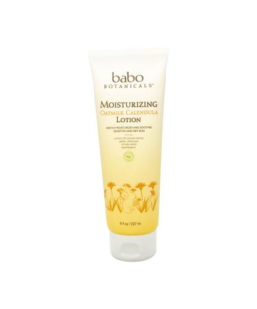 Babo Botanicals Moisturizing Lotion - Face & Body Plant-Based Lotion for Babies, Kids & Adults with Sensitive or Dry Skin - with Colloidal Oatmeal, Organic Calendula & Shea Butter - 8 fl. oz. 8 Fl Oz (Pack of 1)