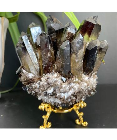 Collection Citrine Phantom Quartz Crystal Cluster Point Healing Specimen Collection Home Feng Shui Decor (Color : Citrine Size : 430g) 430g Citrine - Buy Online on GoSupps.com