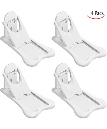 Iwobi Child Lock Cabinet - 4-Pack Baby Safety Sliding Door Lock No Drilling Ideal for Refrigerators & Windows - White - Buy Online on GoSupps.com