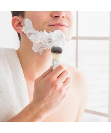 MagiDeal Barbers Shaving Brush - Stainless Steel Handle for Men's Grooming | Perfect Barbershop & Festival Gifts - Buy Online on GoSupps.com