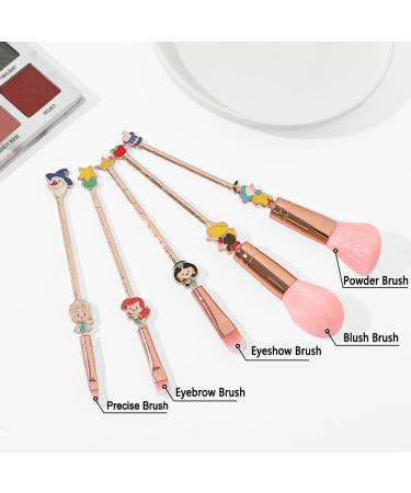Snow White & Mermaid Makeup Brushes Set | Kawaii Novelty Brush Gift for Girls & Women - Buy Online on GoSupps.com
