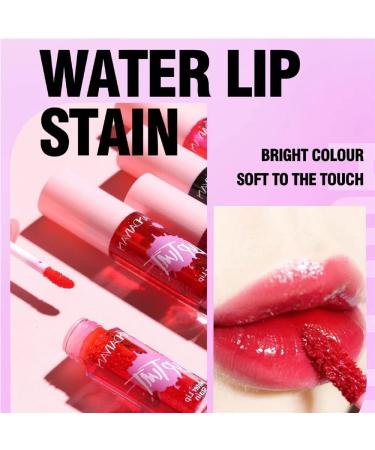 6 Color Lip Tint Stain Set - Matte Velvet & Watery Lip Stain with Moisturizing Plumping Effects - Shimmery Mini Liquid Lipstick - Waterproof, Long-Lasting Lip Color Makeup - Buy Online on GoSupps.com