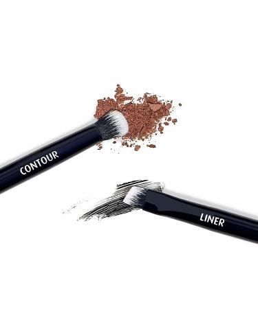 Lune+Aster Eye Definer Duo Brush - Vegan, Allergy Tested, Cruelty-Free - Buy Online on GoSupps.com