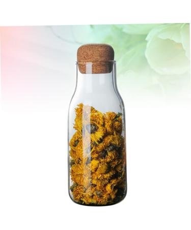 IMIKEYA Glass Storage Tank 3pcs Container Sealed Jar Dried Fruit Wooden Glass Sealed Cans 1 - Buy Online on GoSupps.com