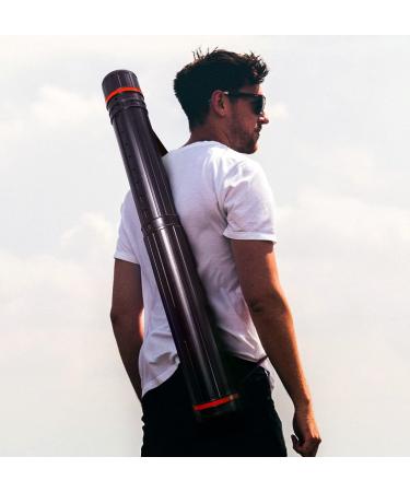 VViViD 25  - 40.75  inch Black Telescoping Storage Tube  with Carrying Strap  for Posters  Documents  Art  Blueprints  and More - Buy Online on GoSupps.com