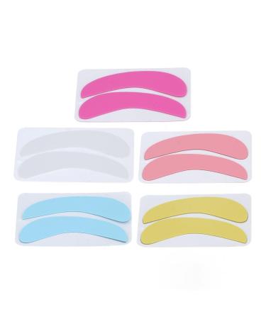 5 Pairs Eyelash Extension Under Eye Pads Half Moon Shaped Reusable Silicone Eye Pads for Eyelash Transplant