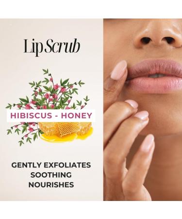 Siyah Organics Lip Scrub Hibiscus & Honey Exfoliating & Nourishing 1oz - Buy Online on GoSupps.com