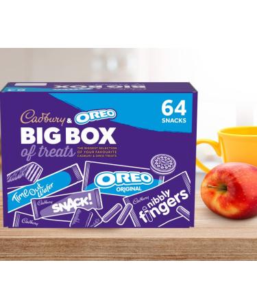 Cadbury & OREO Biscuit 64 Selection Bulk Box - 1.8kg Treats Hamper for Sharing Parties & Lunch Boxes - Ideal Snack Gift - Buy Online on GoSupps.com