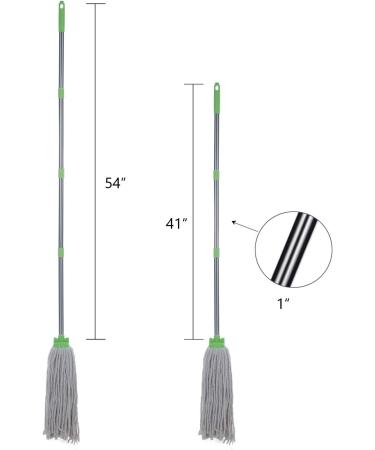 MEIBEI Traditional Cotton Deck Mop with Long Adjustable Handle - 54 inches - Buy Online on GoSupps.com