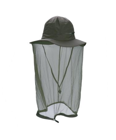 Anti-Mosquito Beekeeping Hat with Veil - Army Green | One Size Mesh Bug Insect Cap for Men Women - Buy Online on GoSupps.com
